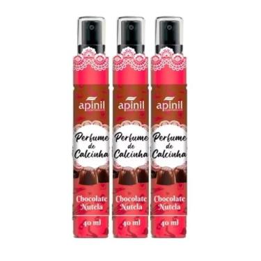 Imagem de Perfume de Calcinha Higiene íntima Feminina - Chocolate NuTela - 3 Unidades