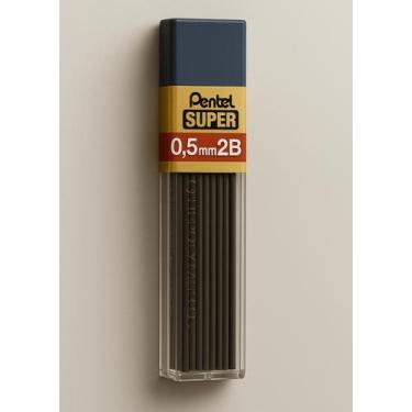 Imagem de Grafite Pentel Hi-Polymer 0.5mm 2B  Confiável para uso escolar e execu