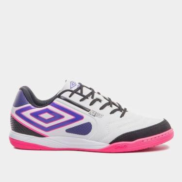 Imagem de Chuteira Futsal Umbro Pró 5 Bump Club Unissex, Preto, Branco, 42