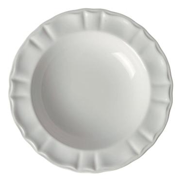 Imagem de Conjunto de Pratos Fundo Neo Classico Cerâmicas 6 Peças Branco Casa Alegre