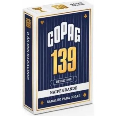 Imagem de Baralho Copag 139 Naipe Grande Azul - Original