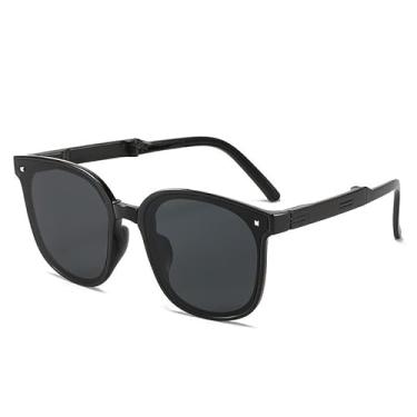 Imagem de Óculos de sol elegantes com proteção UV para mulheres, óculos de sol polarizados com lentes espelhadas para atividades ao ar livre, óculos de sol retrô clássicos com lentes coloridas para mulheres