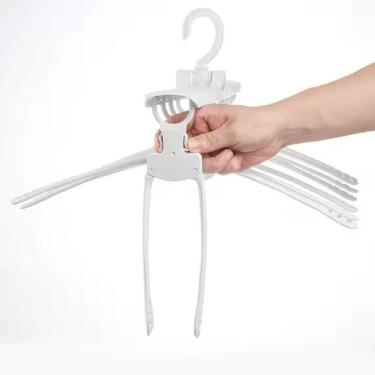 Imagem de Cabide Organizador Magico 8 Em 1 Triplica Guarda Roupa Multiplica Espaco Giratorio Multifuncional