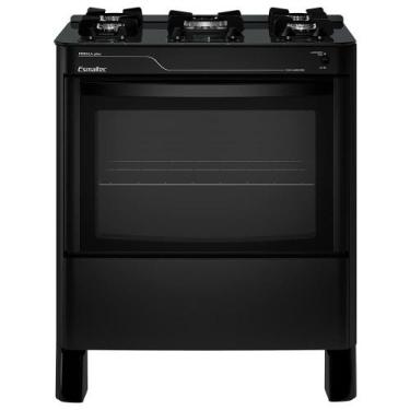 Imagem de Fogão a Gás Mesa de Vidro Limpa Fácil e Acendimento Automático Esmalte