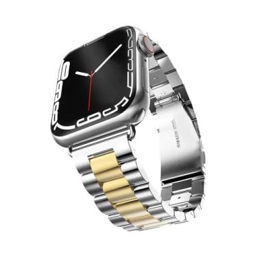 Imagem de Pulseira De Aço Inoxidável De 46mm 49mm Para Apple Watch Ultra, Bracel