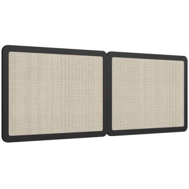 Imagem de Cabeceira Cama Box Queen Painel Com Telinha 160cm Moss A03 Nero - Lyam