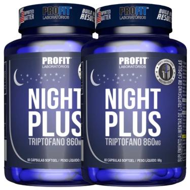 Imagem de 2X NIGHT PLUS TRIPTOFANO 860MG 60 CÁPSULAS PROFIT-Unissex