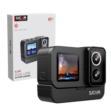 Imagem de SJ~CAM SJ20 FHD Ultra Night 4K Câmera de Ação Portátil, Dupla Tela, Camera de Ação Esportiva,Bastão de Selfie com 8H de Autonomia,Lente Dupla F2.0/F1.3 4K,Zoom 8X