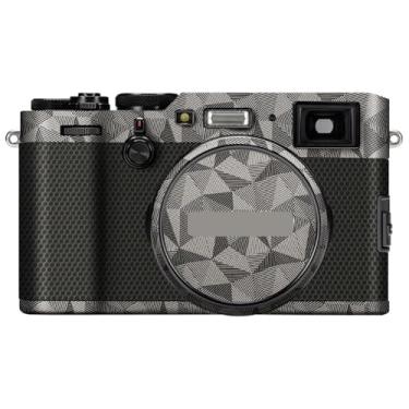 Imagem de X100F Película antiarranhões para câmera FujiFilm X 100F Vinil Wrap Film Protector Coat Acessórios de Fotografia Adesivo X-100F (Triângulo Titânio)