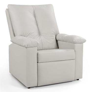 Imagem de Poltrona Lisboa Reclinável Papai 3 Posições Estética Corino Confort Plus (GELO)
