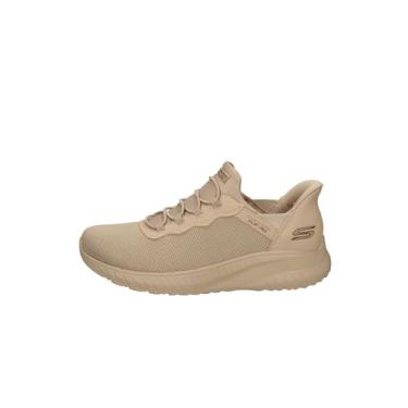 Imagem de Skechers Tênis feminino Bobs Squad Chaos-Daily Inspiration Hands Free Slip-Ins, 0, Bronzeado, 39
