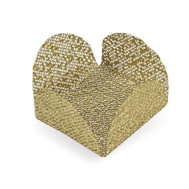 Imagem de Forminhas Para Doces Finos,Caixeta De Tela Escocia para doces finos, Casamento, Festas, forminhas Doces 40 unidades(DOURADA)