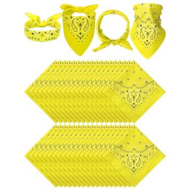 Imagem de Tipo de unidade de bandana: 36 peças, faixa de cabeça Paisley, algodão