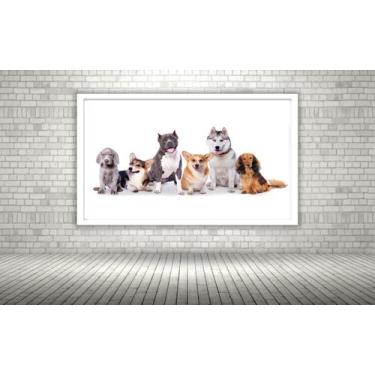 Imagem de Quadro Decorativo Cachorros Pet Shop - 70x50cm - Quadros On-line, Mold