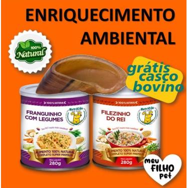 Imagem de Kit Ração Úmida Enriquecimento Ambienal Brinquedo para Cachorro Intera