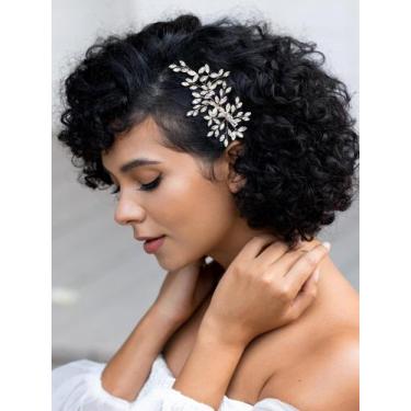 Imagem de Pente de cabelo SWEETV Rhinestone Wedding Crystal Bride Women