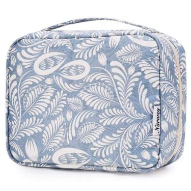 Imagem de Bolsa de higiene pessoal de viagem Narwey Small para mulheres Blue Lea