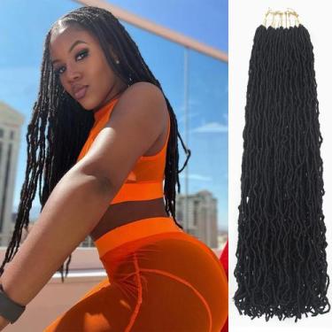 Imagem de Crochet Hair Faux Locs Soft Locs, 20 polegadas, 7 pacotes para mulhere