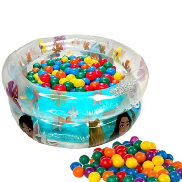 Imagem de Piscina Banheira Inflável Moana 37 Litros Infantil Criança Menina Com 