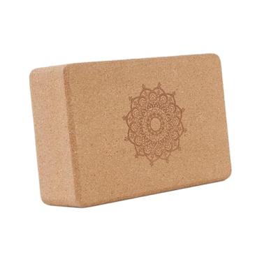 Imagem de KiBcsLic de ioga de cortiça, suporte de madeira, acessórios portáteis para ioga, de exercícios para academia em casa, musculação, treino, fitness, Style B