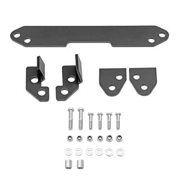 Imagem de WSays Kit de suporte completo de alavanca de 5 cm preto brilhante compatível com o eixo traseiro sólido Forreman TRX500 SRA 420 TRX420 SRA 2014-2021