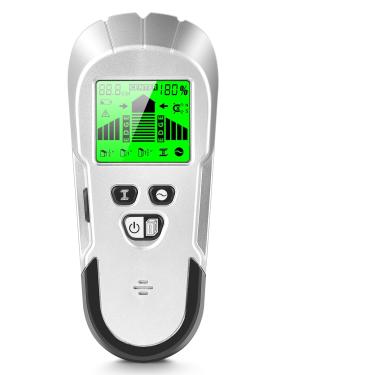Imagem de Detector de scanner de parede – detector de parede 6 em 1, detector de parede, sensor localizador de feixe com sensor inteligente atualizado HD LCD para o centro e borda de madeira, fio AC, metal e