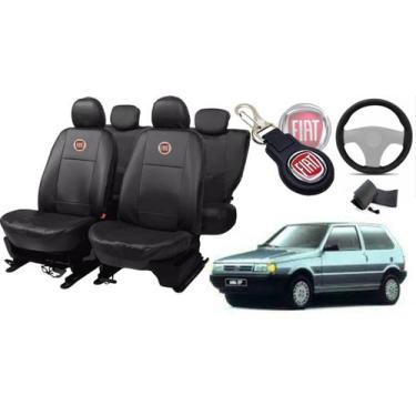 Imagem de Kit de Capas de Couro para Uno 1996 - Couro Impermeável + Chaveiro + C