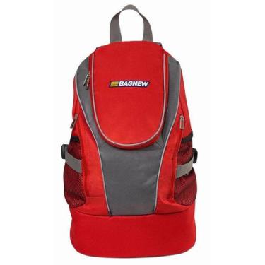 Imagem de Mochila Térmica Vermelha Bagnew Sport - Ideal para Transporte de Alime