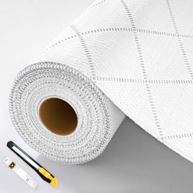 Imagem de Forro de gaveta e prateleira, forros de armário de cozinha não adesivos, papel de prateleira antiderrapante, impermeável, lavável, engrossado para cômoda, prateleira de despensa, protetor de banheiro