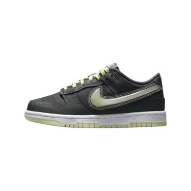 Imagem de Nike Tênis infantil Dunk Low (HQ3569-068, cinza ferro/gelo limão/branco/cinza frio), Cinza ferro/gelo limão/branco/cinza frio, 21 BR