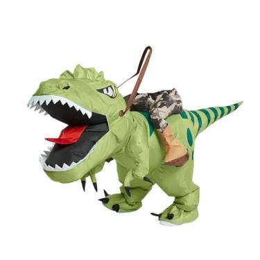 Imagem de Vaveren Fantasia de dinossauro inflável, fantasia de animal cosplay para performance, menino, 150 a 190 Cm