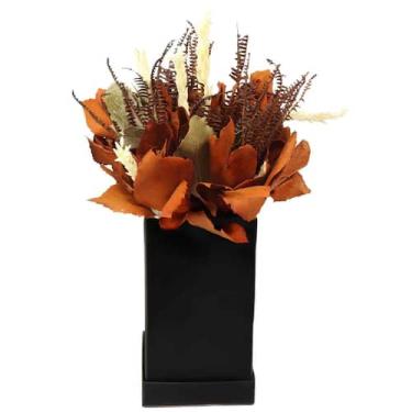 Imagem de Arranjo Floral no Cachepô Quadrado Pequeno - Preto - Pense Flores