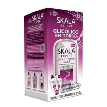 Imagem de Creme de Pentear Skala Expert Glicólico Com 2 Unidades de 250g Cada