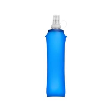 Imagem de Garrafa de água dobrável de silicone 250ml 500ml para esportes ao ar livre e corrida.(Frasco macio de 250ml)