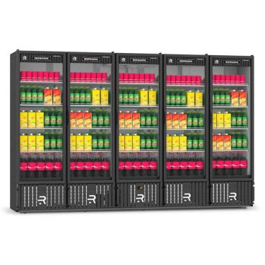 Imagem de Visa Cooler Multiuso 5 Portas Preto-branco Vcm5p 220v - Refrimate