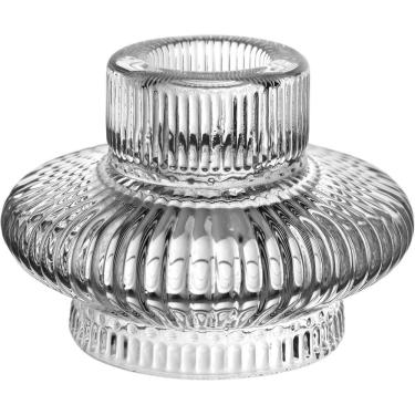 Imagem de Castiçal Redondo De Vidro Home&co 8x5cm Transparente