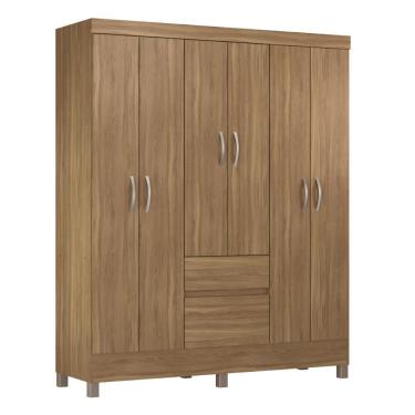 Imagem de Guarda Roupa Flash Ii Casal Quarto Com 6 Portas E 2 Gavetas Amendola Touch
