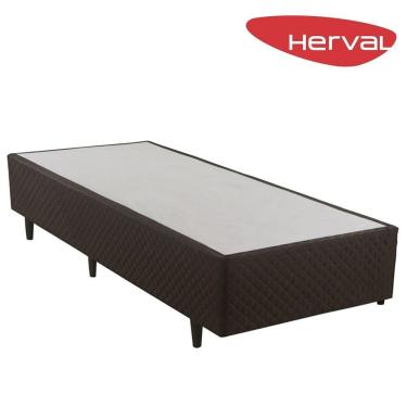 Imagem de Base Cama Box Solteiro Herval Cardiff 39x88x188 cm, Marrom