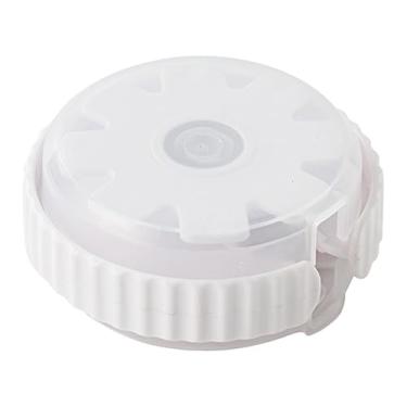 Imagem de KiBcsLic Enrolador de Cabo USB, Organizador de Cabos de Carregamento, Pequeno, Reutilizável, Caixa de Armazenamento de Cabos de Dados para Mesa, Viagem e, Branco