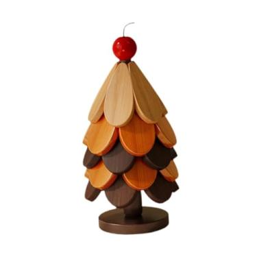 Imagem de Baoblaze Jogo Americano de Madeira com Isolamento Térmico, 5 Peças, Antiderrapante, em Formato de Árvore, para Proteção de Pratos e Tigelas - Ideal para, B