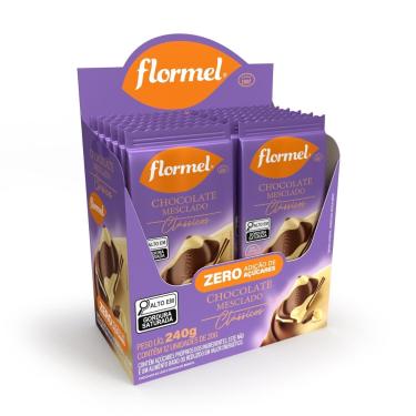 Imagem de Barra de Chocolate Zero Flormel C/ 12 Unidades De 20G-Unissex