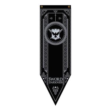 Imagem de Bandeira Flâmula Brasão Casa Nights Watch Game Of Thrones