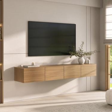 Imagem de Rack Suspenso para Tv até 75 Polegadas 180cm Aruá Cabecasa MadeiraOrig