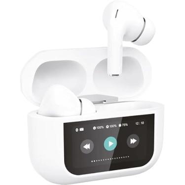 Imagem de JOOG Air2 Vision, Bluetooth 5.3, Fone de Ouvido Sem Fio, Branco, A2V-JG, Intra-auricular, TWS, 33Ω, Cancelamento Ativo de Ruído, 20Hz-20kHz, 108dB, USB-C