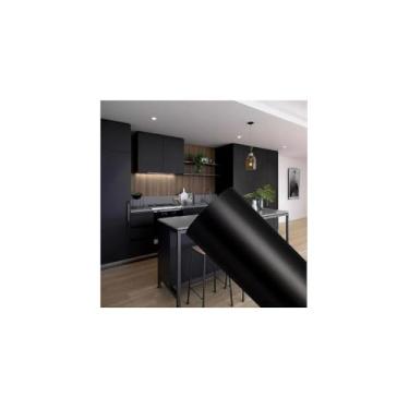 Imagem de Papel de Parede Adesivo PVC, Estampa de Folhas em Tons de Cinza, Autoadesivo, 45cm x 5m, para Decoração de Ambientes, Resistente e Durável