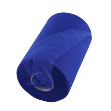 Imagem de RiToEasysports Rolo de Tule de Casamento Com Carretel de Tecido Branco de 100 Jardas de Comprimento para Decorações Artesanais DIY, 15 Cm de Largura para Festas e Eventos (Azul)