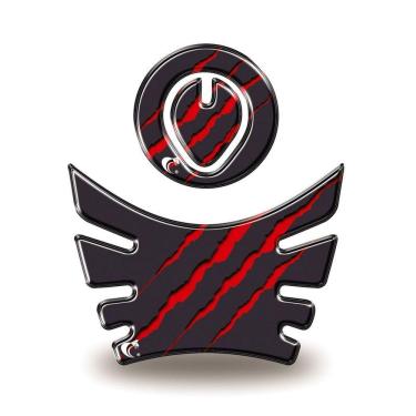 Imagem de Kit Adesivo Protetor De Tanque Moto Bros Honda Ano Até 2015 E Modelos Monster - Vermelho