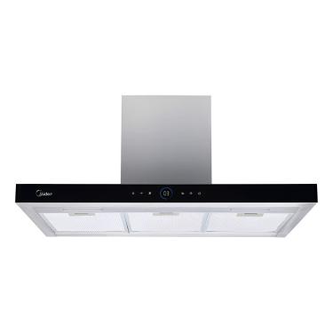 Imagem de Coifa Parede 90cm Black Inox 220v Smart Touch - Midea