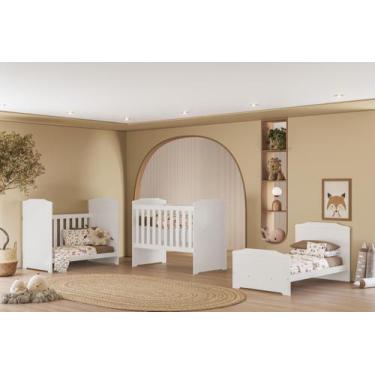 Imagem de Berço Americano Multifuncional 3 Em 1 Sofá E Mini Cama Em MDF - Móveis