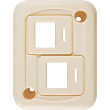 Imagem de Suporte De Sobrepor Para 2 Tomadas Rj - Priscus Tramontina